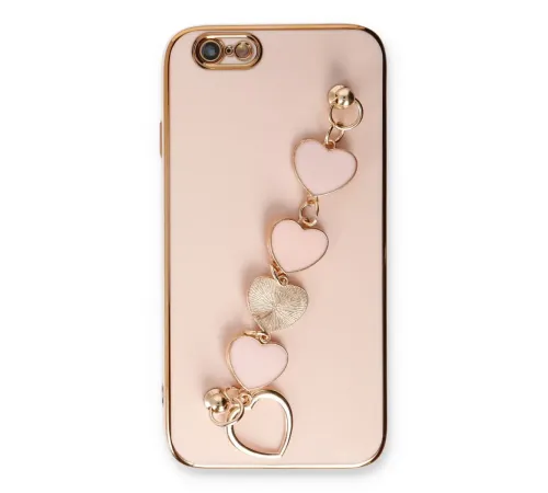 Apple iPhone 6 Kılıf Esila Silikon - Pudra