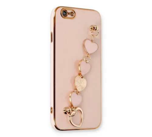 Apple iPhone 6 Kılıf Esila Silikon - Pudra