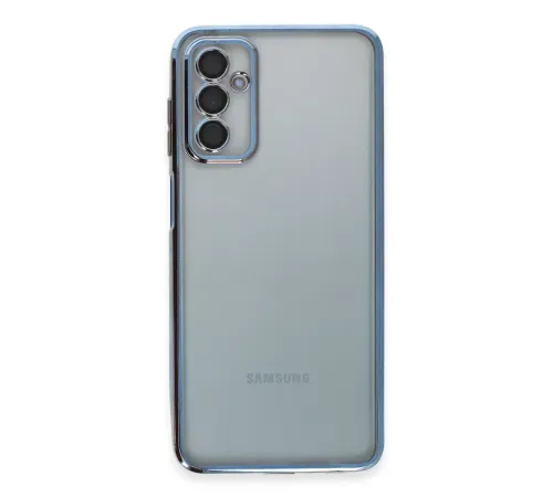 Samsung Galaxy M23 Kılıf Lensli Silikon - Açık Mavi