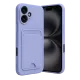 Apple iPhone 16 Kılıf Kelvin Kartvizitli Silikon - Lila