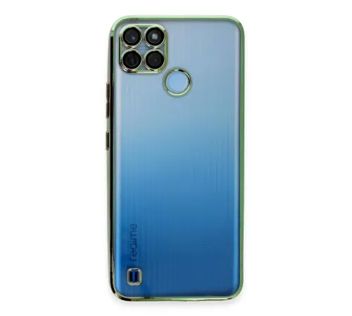 Realme C25Y Kılıf Lensli Silikon - Yeşil