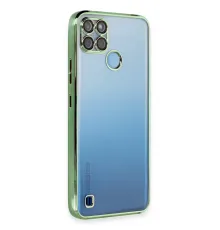 Realme C25Y Kılıf Lensli Silikon - Yeşil