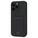 Apple iPhone 16 Pro Kılıf Kelvin Kartvizitli Silikon - Siyah