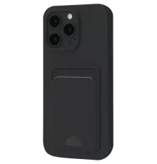 Apple iPhone 16 Pro Kılıf Kelvin Kartvizitli Silikon - Siyah