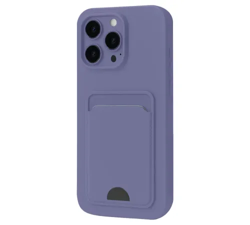 Apple iPhone 16 Pro Kılıf Kelvin Kartvizitli Silikon - Lila