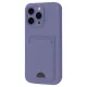 Apple iPhone 16 Pro Kılıf Kelvin Kartvizitli Silikon - Lila