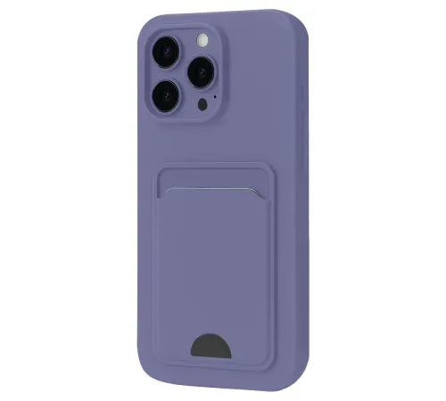 Apple iPhone 16 Pro Kılıf Kelvin Kartvizitli Silikon - Lila