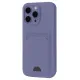 Apple iPhone 16 Pro Kılıf Kelvin Kartvizitli Silikon - Lila