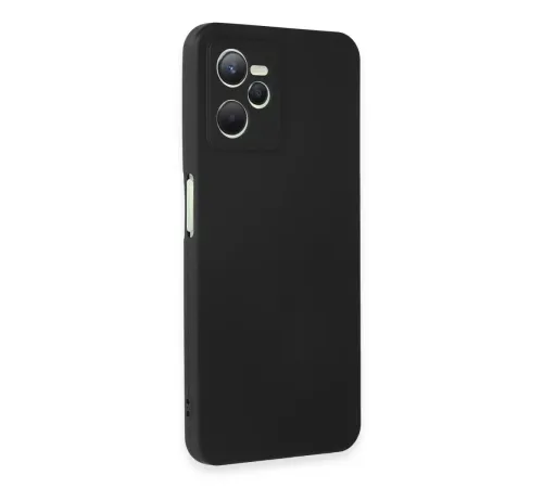 Realme C35 Kılıf First Silikon - Siyah