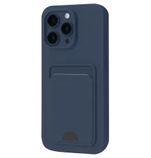 Apple iPhone 16 Pro Kılıf Kelvin Kartvizitli Silikon - Lacivert