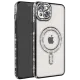 Apple iPhone 14 Kılıf Joke Simli Magneticsafe Kılıf - Siyah