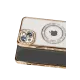 Apple iPhone 14 Kılıf Joke Simli Magneticsafe Kılıf - Gold