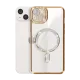 Apple iPhone 14 Kılıf Joke Simli Magneticsafe Kılıf - Gold