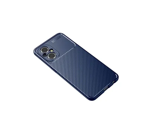 Xiaomi Poco M5 Kılıf Auto Focus Karbon Kapak - Lacivert