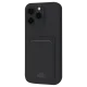 Apple iPhone 16 Pro Max Kılıf Kelvin Kartvizitli Silikon - Siyah