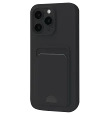 Apple iPhone 16 Pro Max Kılıf Kelvin Kartvizitli Silikon - Siyah