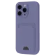 Apple iPhone 16 Pro Max Kılıf Kelvin Kartvizitli Silikon - Lila