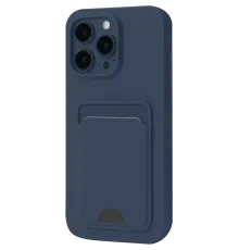 Apple iPhone 16 Pro Max Kılıf Kelvin Kartvizitli Silikon - Lacivert