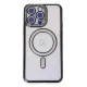 Apple iPhone 14 Pro Kılıf Joke Simli Magneticsafe Kılıf - Siyah