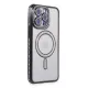 Apple iPhone 14 Pro Max Kılıf Joke Simli Magneticsafe Kılıf - Siyah