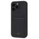 Apple iPhone 16 Plus Kılıf Kelvin Kartvizitli Silikon - Siyah