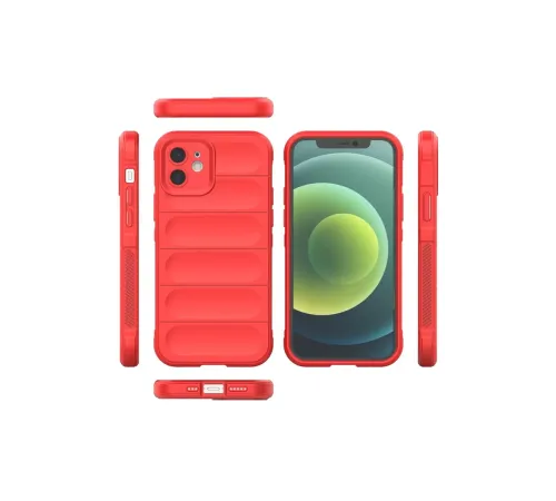 Apple iPhone 12 Kılıf Optimum Silikon - Kırmızı