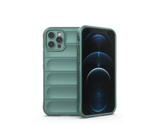 Apple iPhone 12 Pro Kılıf Optimum Silikon - Koyu Yeşil