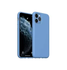 Apple iPhone 11 Pro Max Kılıf Nano içi Kadife Silikon - Mavi