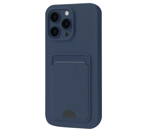 Apple iPhone 16 Plus Kılıf Kelvin Kartvizitli Silikon - Lacivert