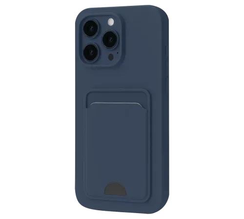 Apple iPhone 16 Plus Kılıf Kelvin Kartvizitli Silikon - Lacivert