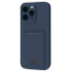 Apple iPhone 16 Plus Kılıf Kelvin Kartvizitli Silikon - Lacivert