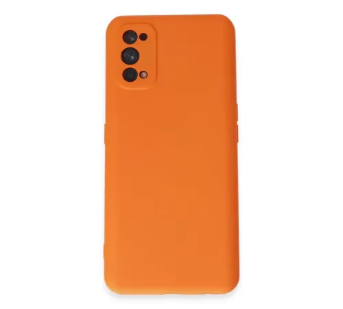 Realme 7 Pro Kılıf Nano içi Kadife Silikon - Turuncu