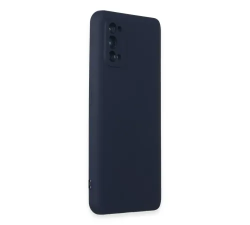 Realme 7 Pro Kılıf Nano içi Kadife Silikon - Lacivert