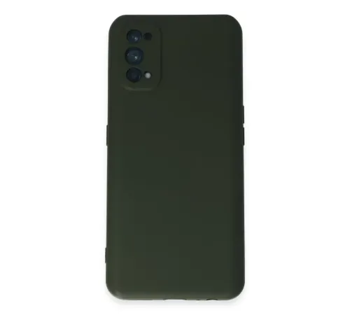 Realme 7 Pro Kılıf Nano içi Kadife Silikon - Koyu Yeşil