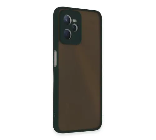 Realme C35 Kılıf Montreal Silikon Kapak - Yeşil