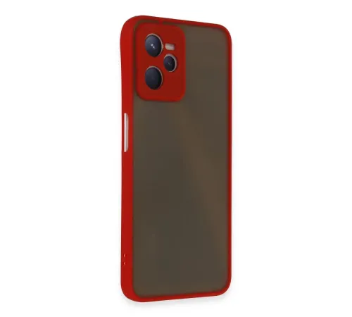 Realme C35 Kılıf Montreal Silikon Kapak - Kırmızı