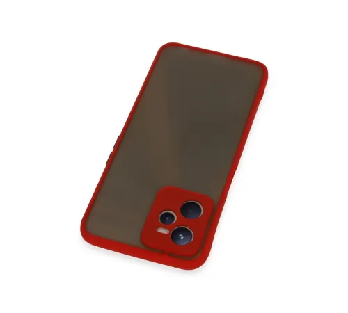 Realme C35 Kılıf Montreal Silikon Kapak - Kırmızı