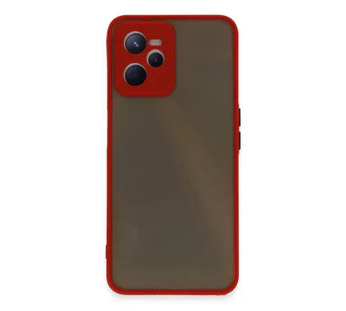 Realme C35 Kılıf Montreal Silikon Kapak - Kırmızı