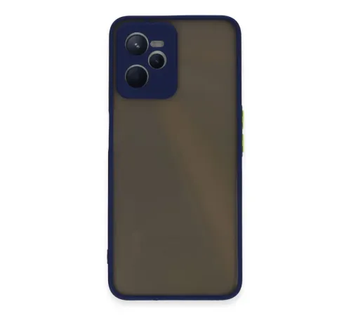 Realme C35 Kılıf Montreal Silikon Kapak - Lacivert