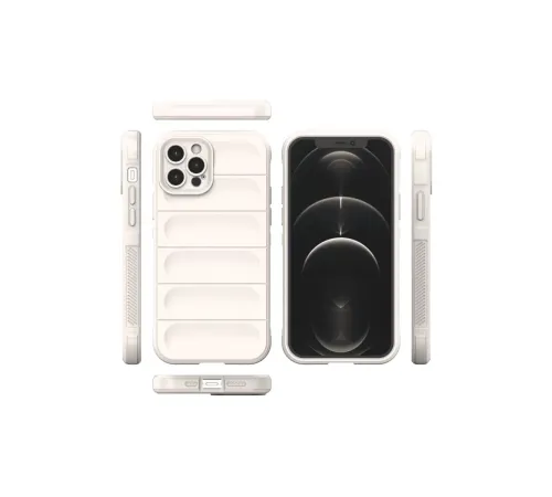 Apple iPhone 12 Pro Kılıf Optimum Silikon - Krem