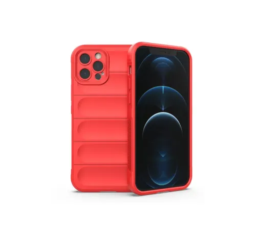 Apple iPhone 12 Pro Max Kılıf Optimum Silikon - Kırmızı