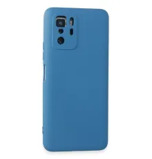 Xiaomi Poco X3 GT Kılıf Nano içi Kadife Silikon - Mavi