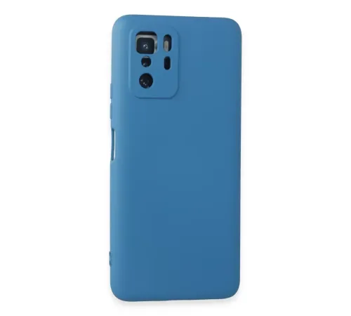 Xiaomi Poco X3 GT Kılıf Nano içi Kadife Silikon - Mavi