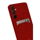 Samsung Galaxy S24 FE Kılıf Kelvin Kartvizitli Silikon - Kırmızı