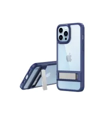 Apple iPhone 13 Pro Max Kılıf Rolet Stand Kapak - Lacivert