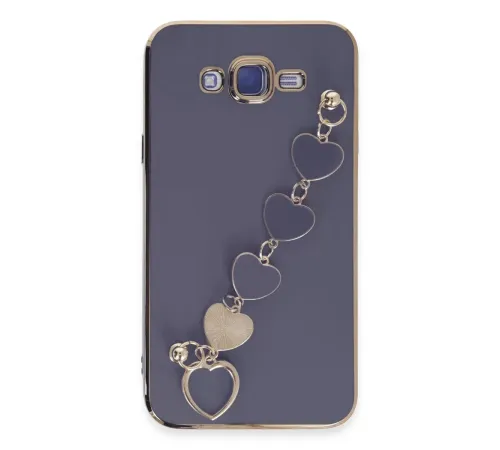 Samsung Galaxy J7 Kılıf Esila Silikon - Gri