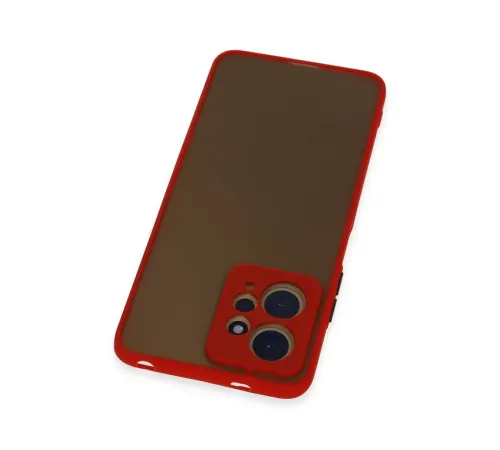 Xiaomi Redmi Note 12 4G Kılıf Montreal Silikon Kapak - Kırmızı