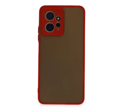 Xiaomi Redmi Note 12 4G Kılıf Montreal Silikon Kapak - Kırmızı