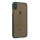 Apple iPhone XS Max Kılıf Montreal Silikon Kapak - Yeşil