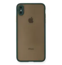 Apple iPhone XS Max Kılıf Montreal Silikon Kapak - Yeşil